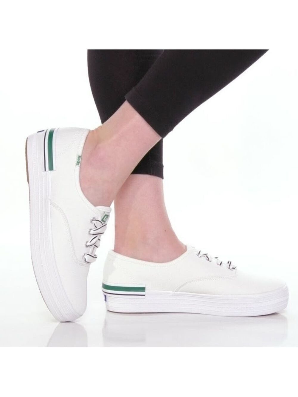 Keds White Canvas Sneakers Size 6